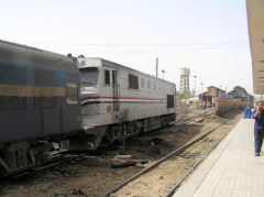 
ENR, Egyptian national Railways, No 3208 at Luxor Station, June 2010